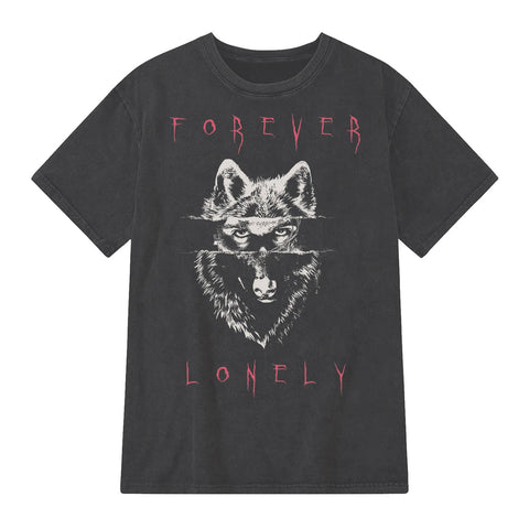 Lonely Wolf Tee (grey charcoal)