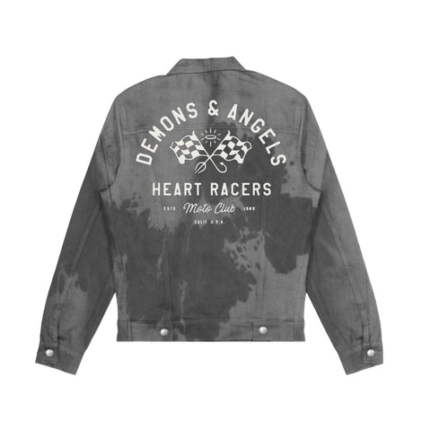 "Heart Racer" DENIM JACKET (black/smoke)