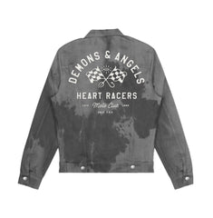 "Heart Racer" DENIM JACKET (black/smoke)