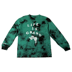 Green Clouds Long Sleeve Tee  (cloudy greens)