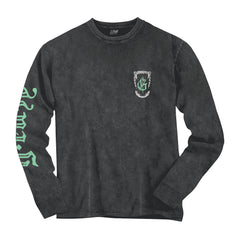 "LONE WOLF" Long Sleeve TEE (vintage charcoal)