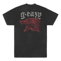 "LONE WOLF"  TEE (vintage black)