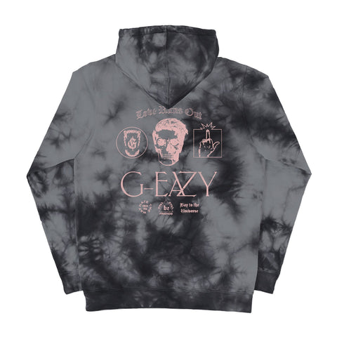 "LOVE RUNS OUT" HOODIE (charcoal-smoke)