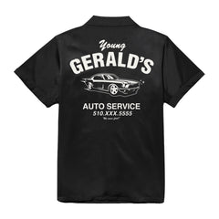 "Gerald's Auto Service" MECHANIC SHIRT (black)