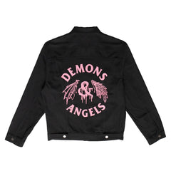 Wing Drip Denim Jacket (black)