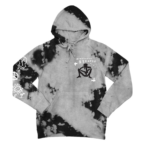 "STRANGE STICKMAN" Hoodie (heather grey/black)