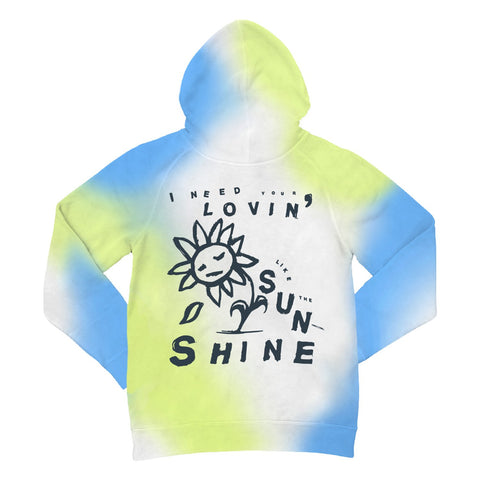 "SUNSHINE IN THE SKY" Hoodie (white, sky, sun)