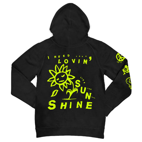 "SUNSHINE" HOODIE (black)