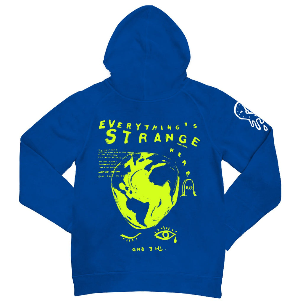 "WONKY WORLD" Hoodie (royal blue)