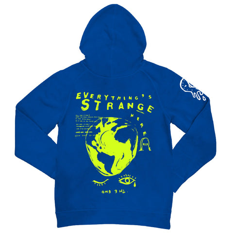 "WONKY WORLD" Hoodie (royal blue)