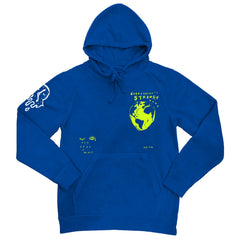 "WONKY WORLD" Hoodie (royal blue)