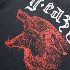 "LONE WOLF"  TEE (vintage black)